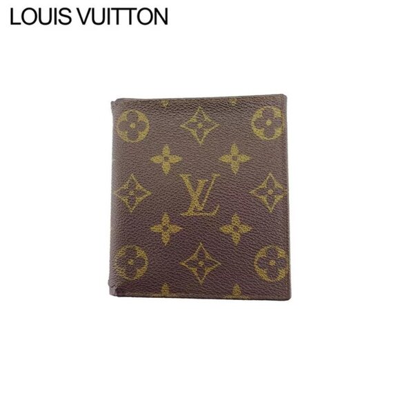 LOUIS VUITTON Bifold Billfold Monogram Authentic Used - Picture 1 of 8